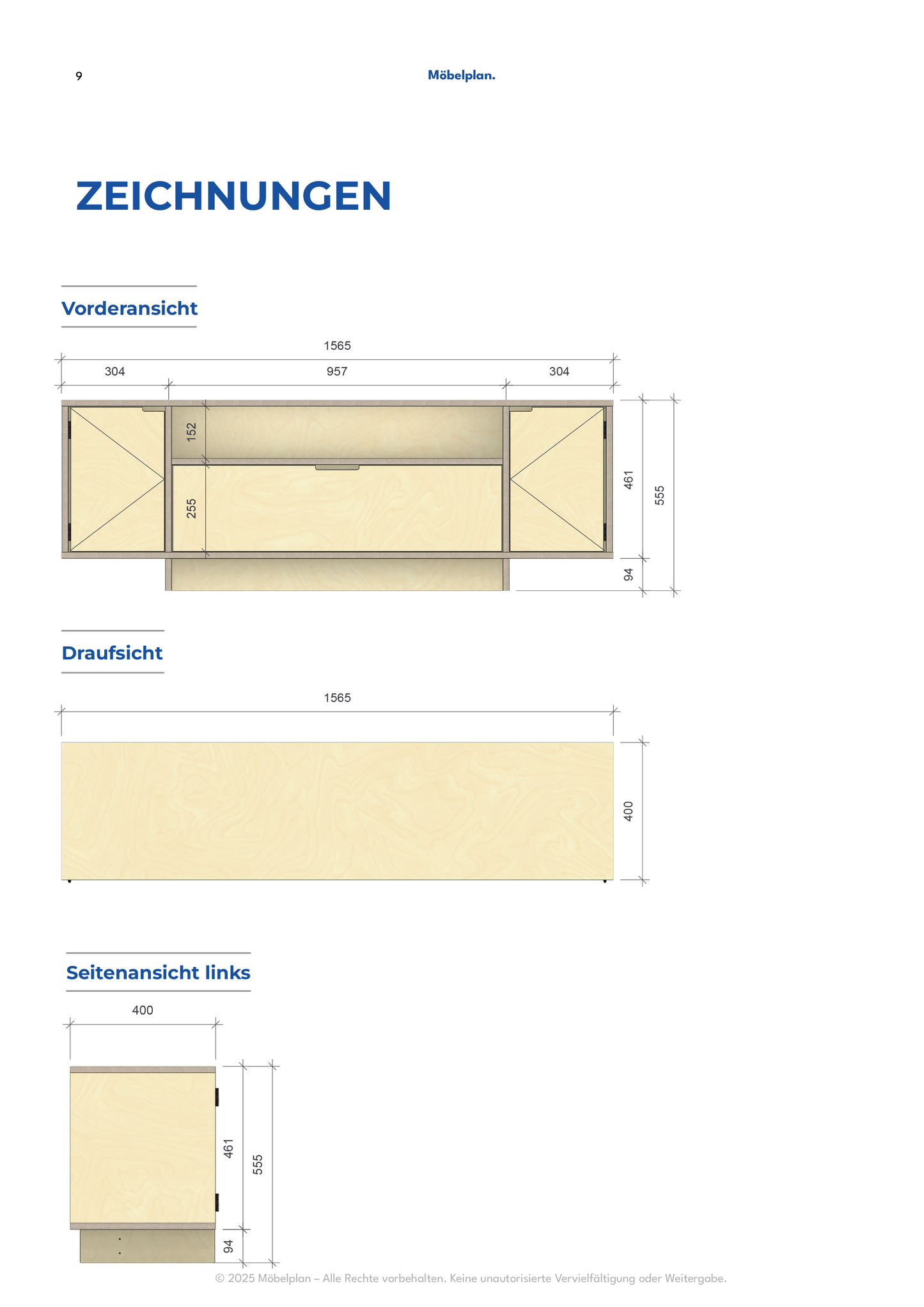 Lowboard 01 - Lappenband