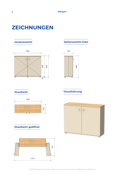 Schuhschrank 01/2 - Topfband